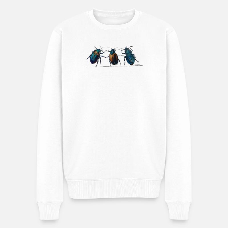 3Coléoptères - Pull Premium bio Homme - blanc