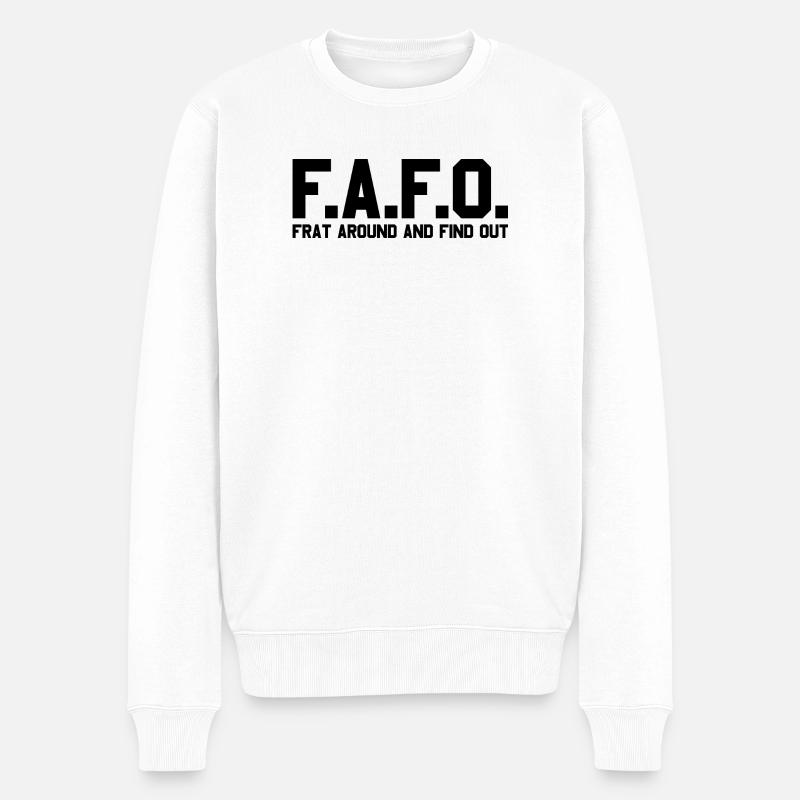 Connectez-vous et découvrez-le - Pull Premium bio Homme - blanc