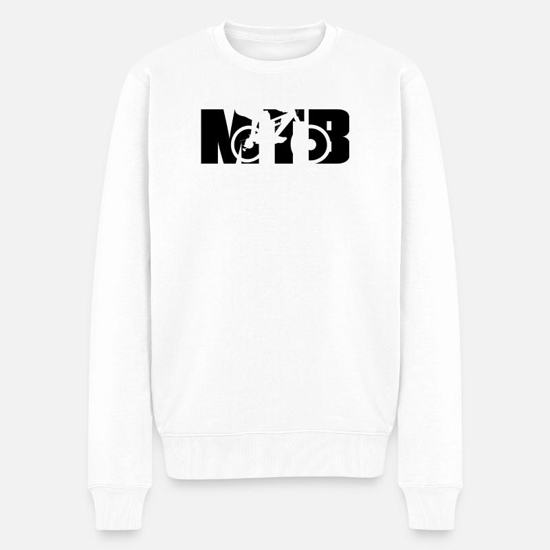 Conception de VTT - Pull Premium bio Homme - blanc