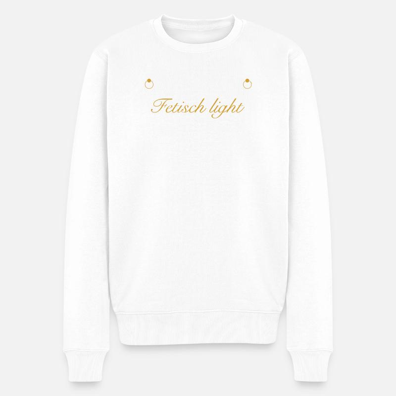 Fetisch light - Männer Premium Bio Pullover - Weiß