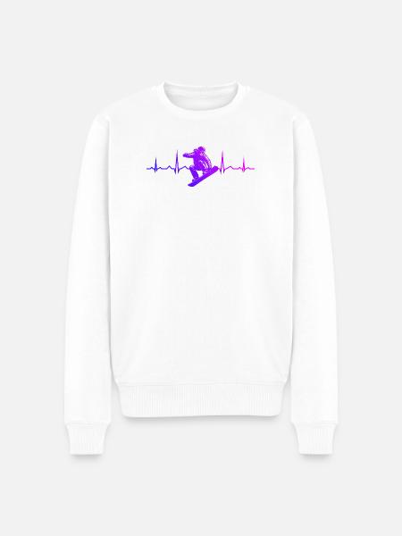 Snowboard vibes for snowboard - Men's Premium Organic Jumper - white