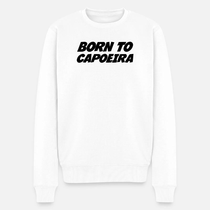 Né pour la capoeira  - Pull Premium bio Homme - blanc