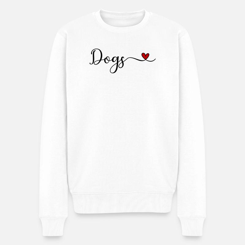 Chien - Pull Premium bio Homme - blanc