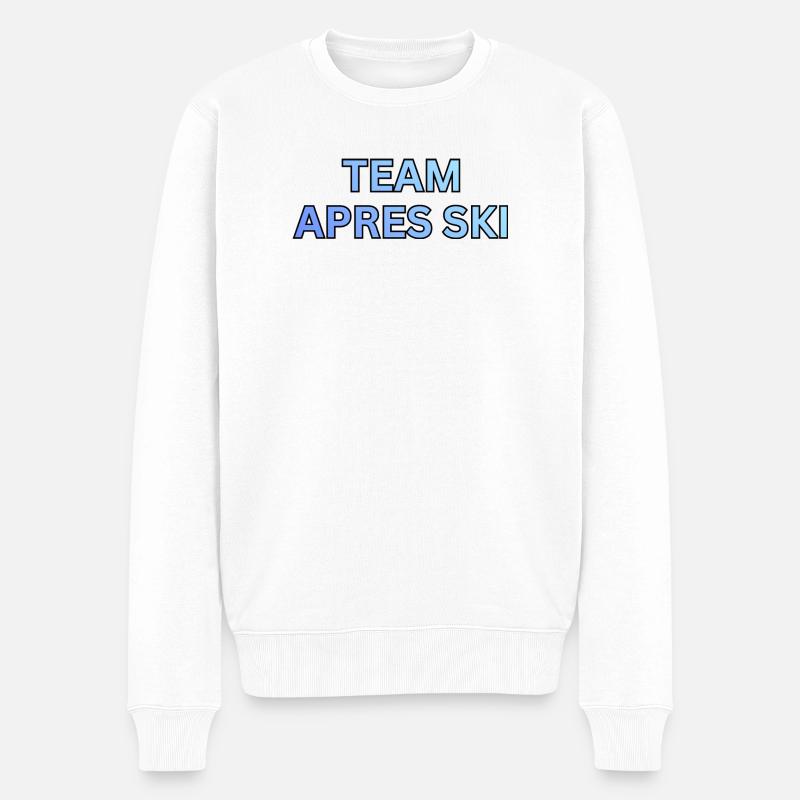 Team Après Ski Gradient - Männer Premium Bio Pullover - Weiß
