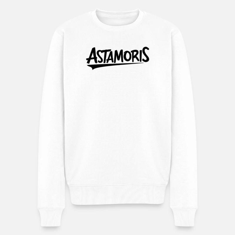 Astamoris. Chemises en dialecte anvers - Pull Premium bio Homme - blanc