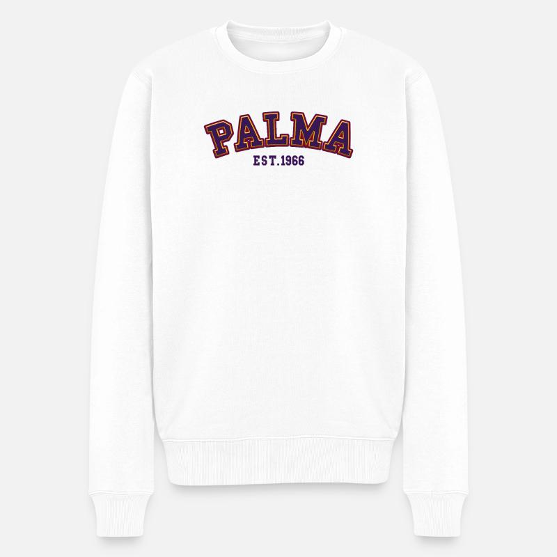 Palma gegründet 1966 - Männer Premium Bio Pullover - Weiß