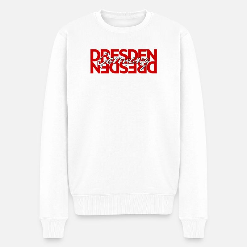 Dresde, Allemagne - Pull Premium bio Homme - blanc