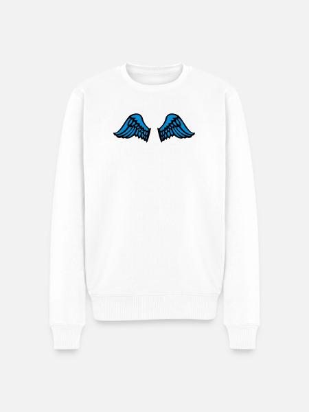 wings - Männer Premium Bio Pullover - Weiß