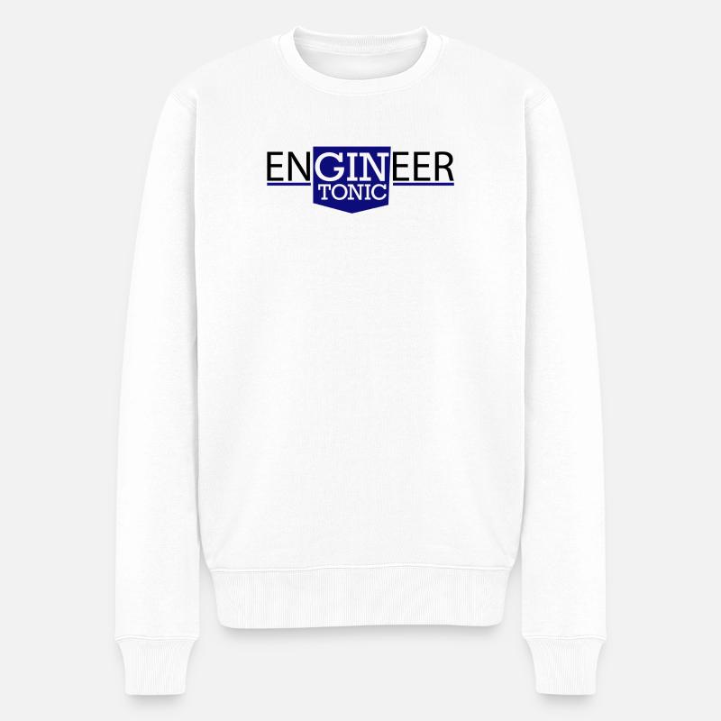 Engineer - Männer Premium Bio Pullover - Weiß