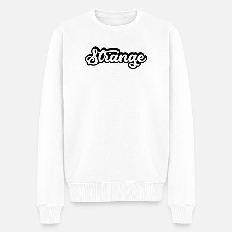 étrange étrange étrange étranger différent - Pull Premium bio Homme - blanc