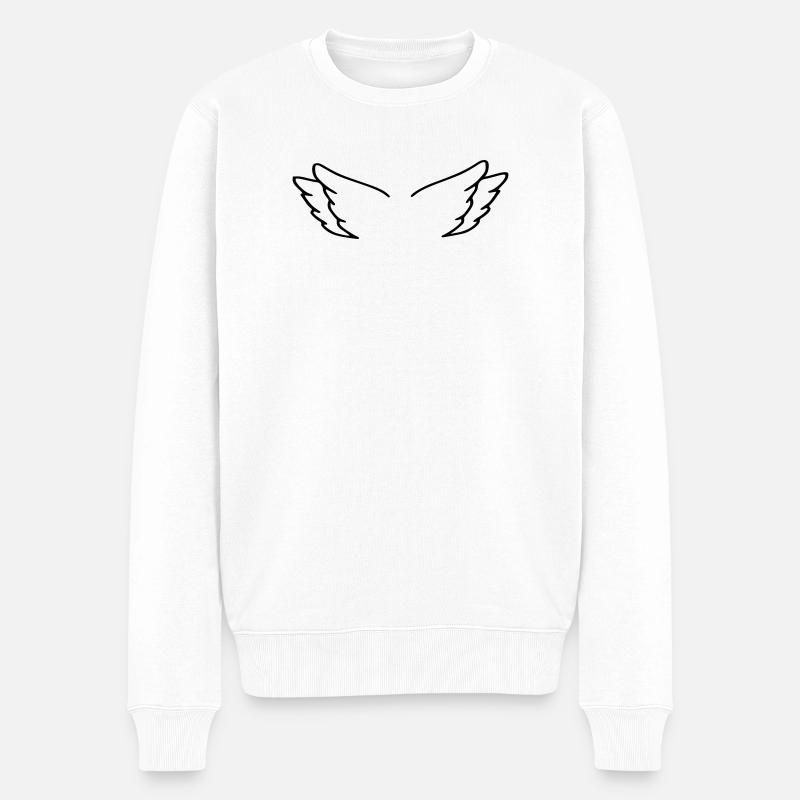 Ailes d’ange - Pull Premium bio Homme - blanc