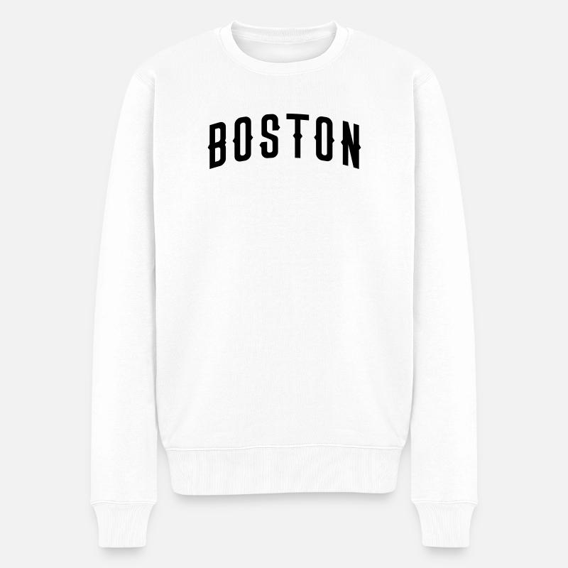 Boston - Pull Premium bio Homme - blanc