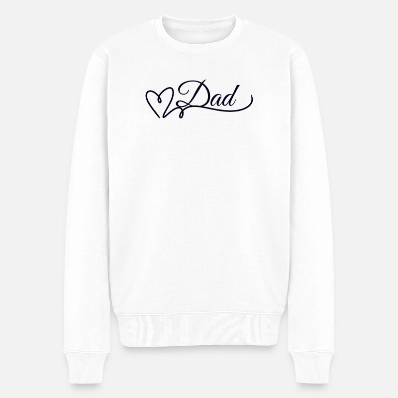 Dad - Pull Premium bio Homme - blanc