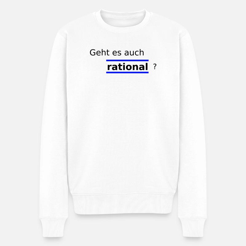 Rational - Männer Premium Bio Pullover - Weiß