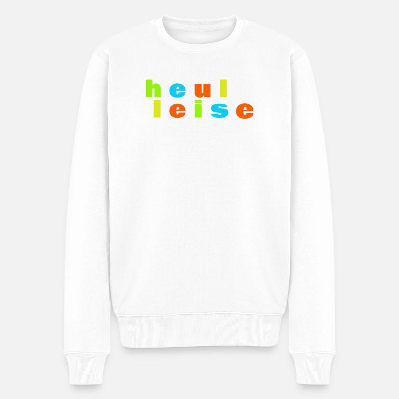 hurler doucement - Pull Premium bio Homme - blanc