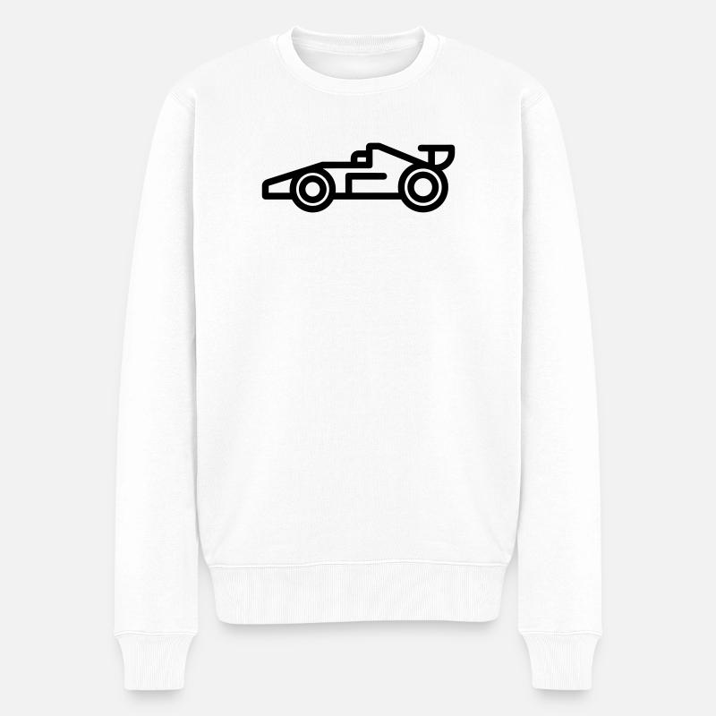 voiture de course - Pull Premium bio Homme - blanc