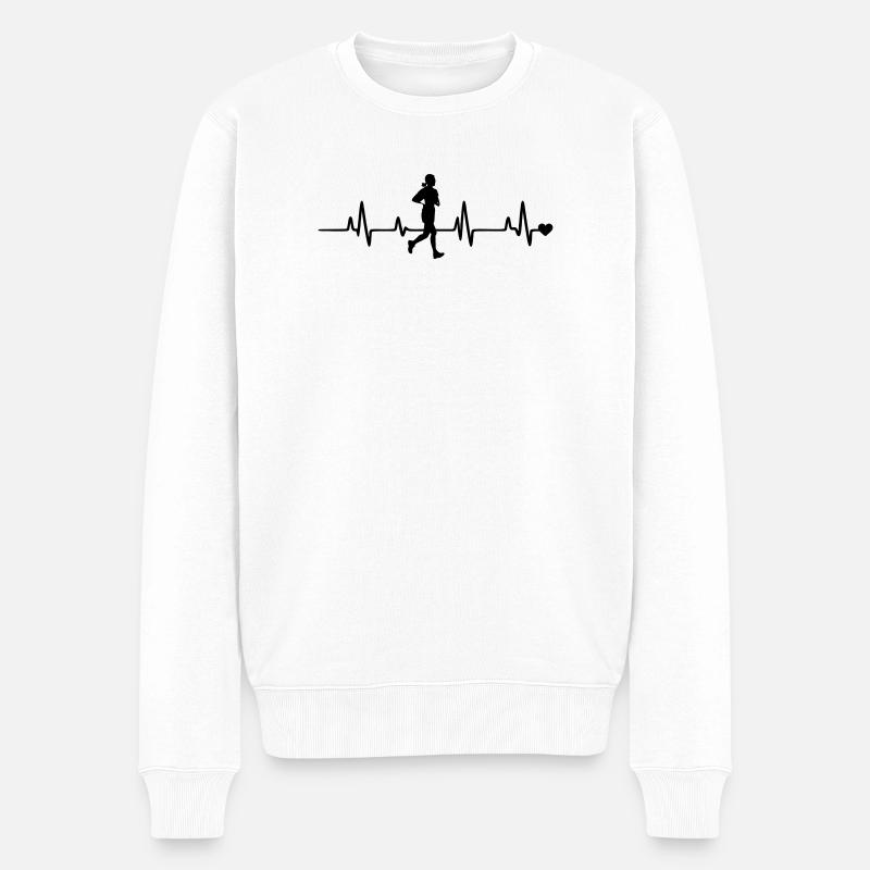 Faire du jogging - Pull Premium bio Homme - blanc