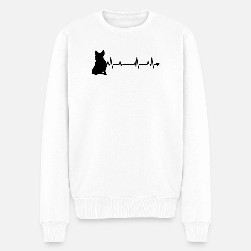 Chien - Pull Premium bio Homme - blanc