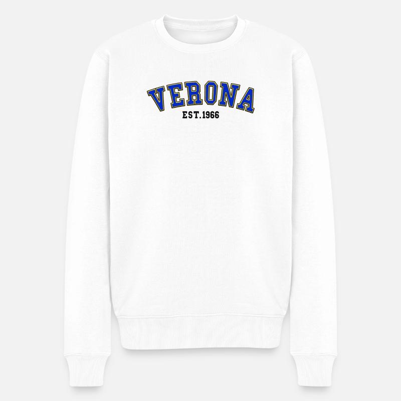 Verona gegründet 1966 - Männer Premium Bio Pullover - Weiß