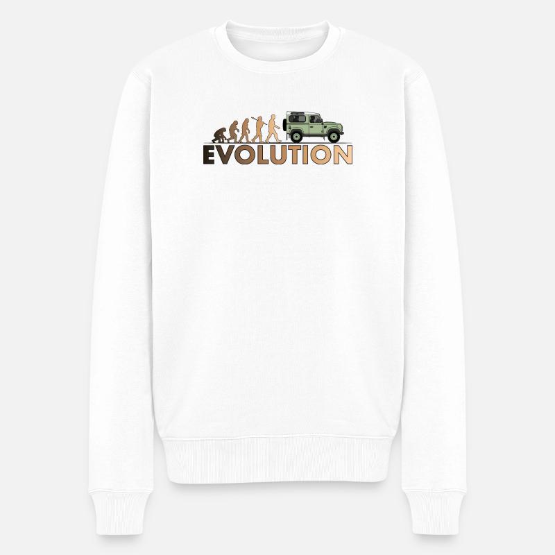 Defender 90 Evolution - Pull Premium bio Homme - blanc