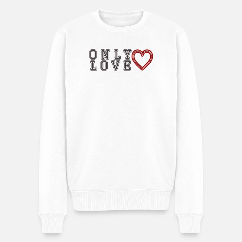 Seulement L - Pull Premium bio Homme - blanc