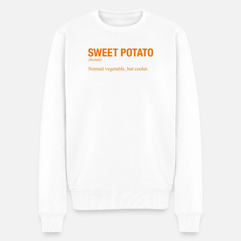 SWEET POTATO - Männer Premium Bio Pullover - Weiß