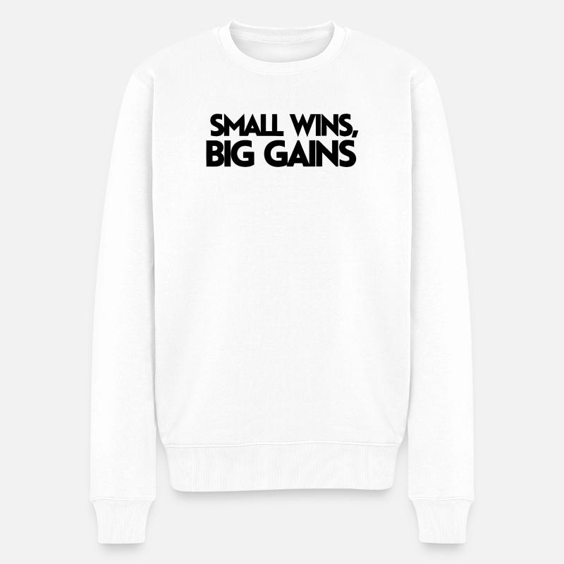 Himmlische Spiralgalaxie Muster T-Shirt - Männer Premium Bio Pullover - Weiß