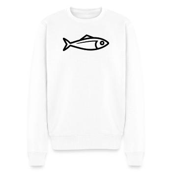 Hering - Männer Premium Bio Pullover - Weiß - Vorne - Thijin (182cm)
