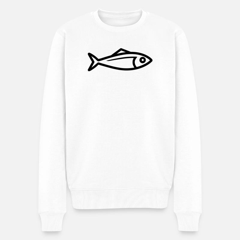 Hering - Männer Premium Bio Pullover - Weiß