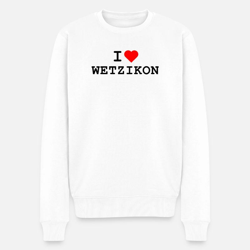 J’adore Wetzikon - Ich liebe Wetzikon - Pull Premium bio Homme - blanc