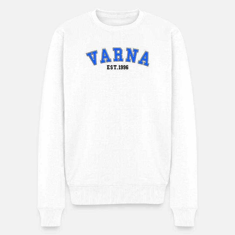 Varna gegründet 1996 - Männer Premium Bio Pullover - Weiß