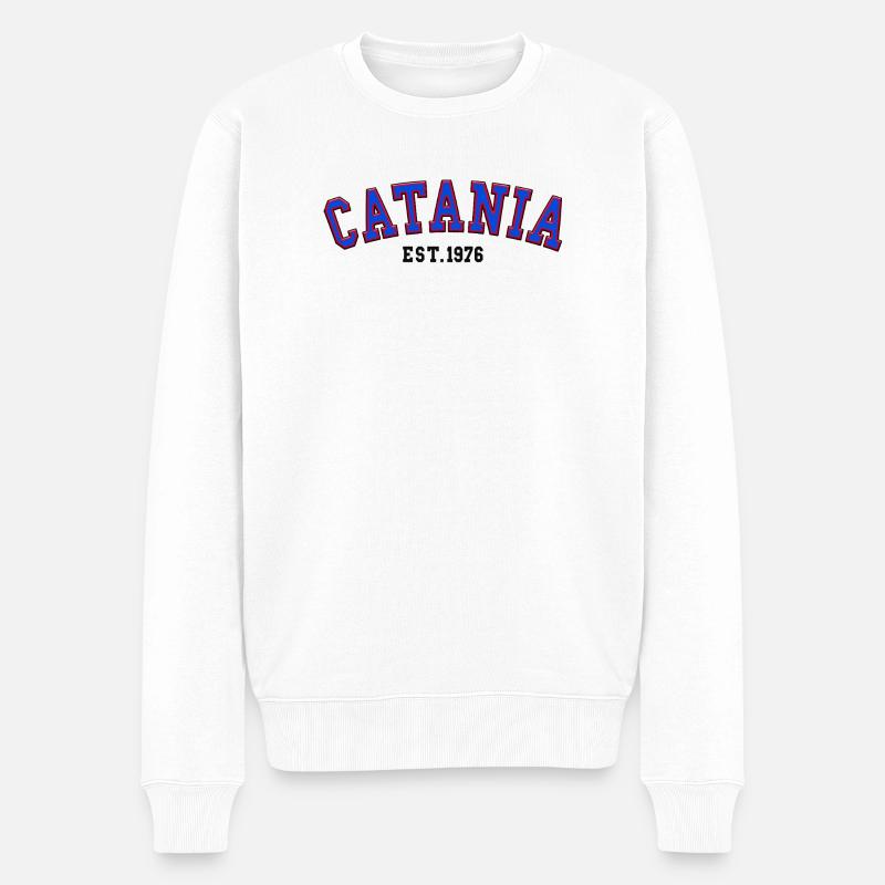 Catane Fondée en 1976 - Pull Premium bio Homme - blanc