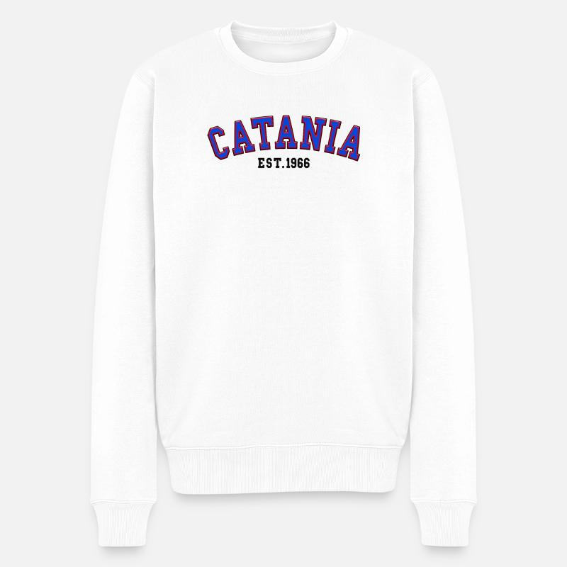 Catania gegründet 1966 - Männer Premium Bio Pullover - Weiß