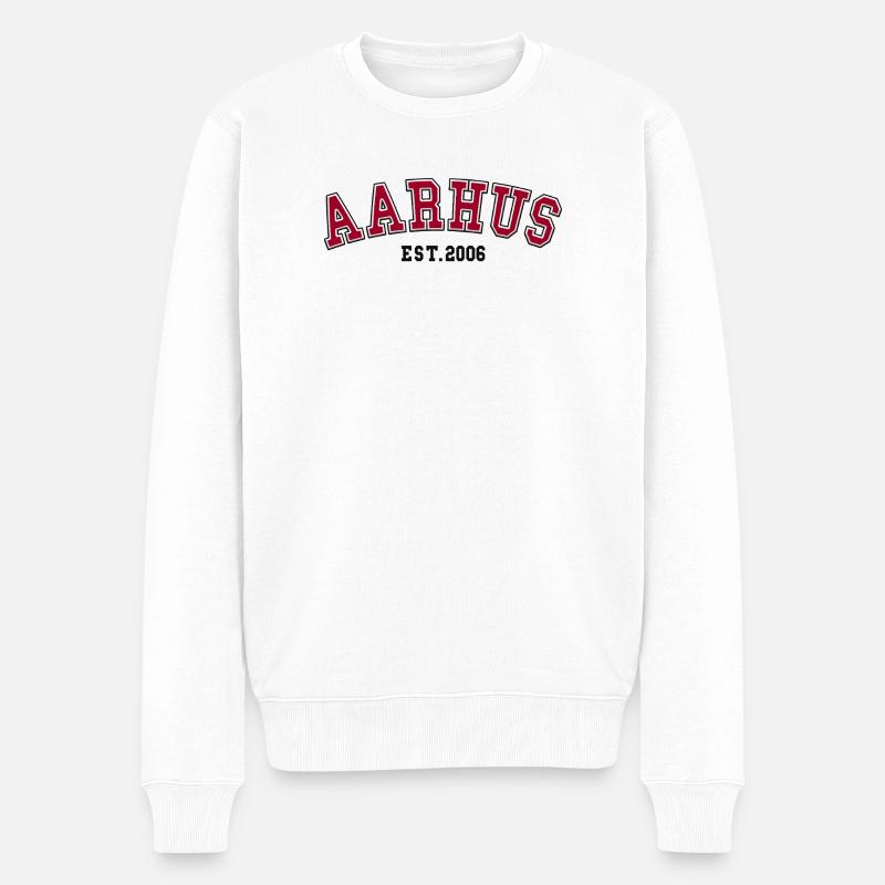 Aarhus Fondé en 2006 - Pull Premium bio Homme - blanc