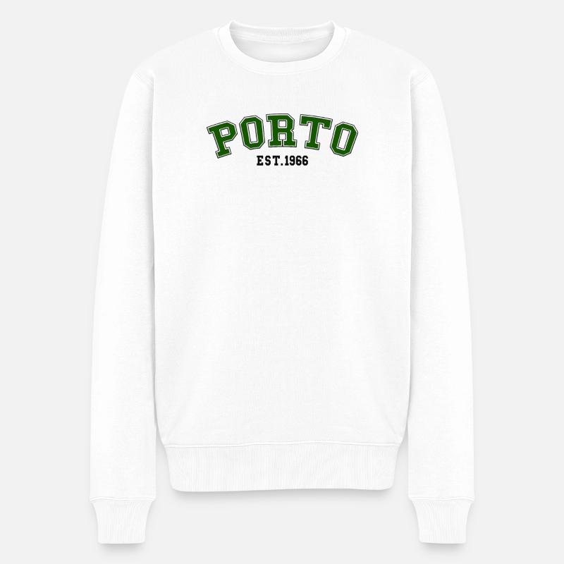 Porto gegründet 1966 - Männer Premium Bio Pullover - Weiß