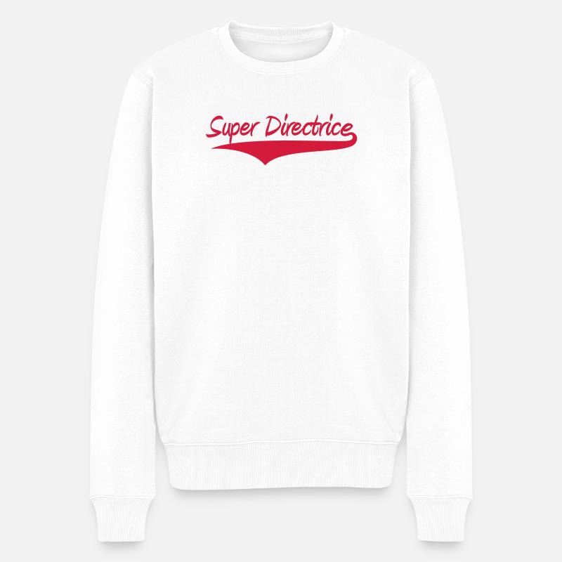 Super Regisseur - Männer Premium Bio Pullover - Weiß