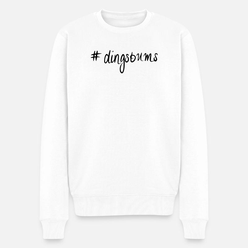 # dingsbums - Männer Premium Bio Pullover - Weiß