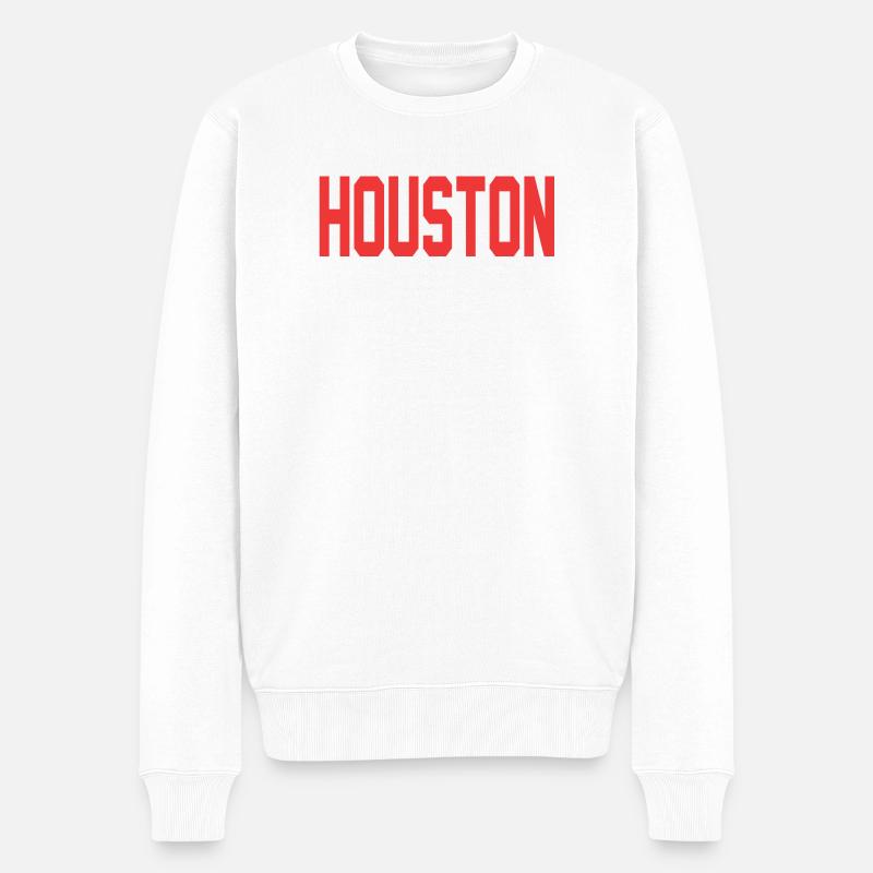 Houston Design - Pull Premium bio Homme - blanc