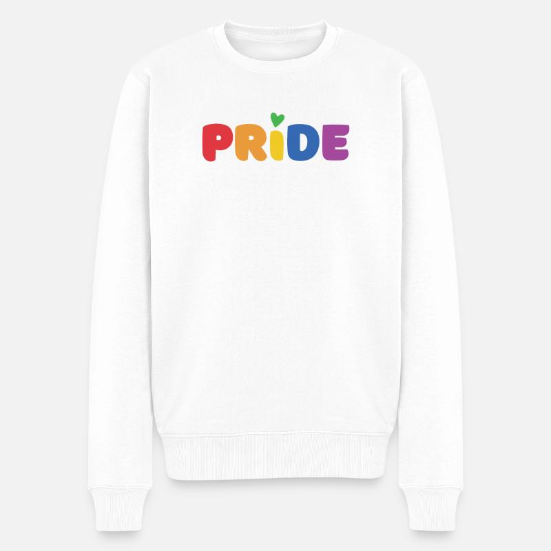 LGBTQ+ Pride-Monat - Männer Premium Bio Pullover - Weiß