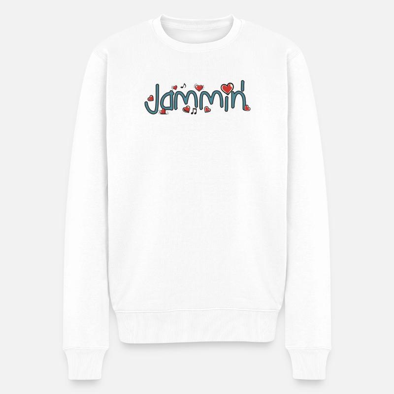 Jammin' - Pull Premium bio Homme - blanc