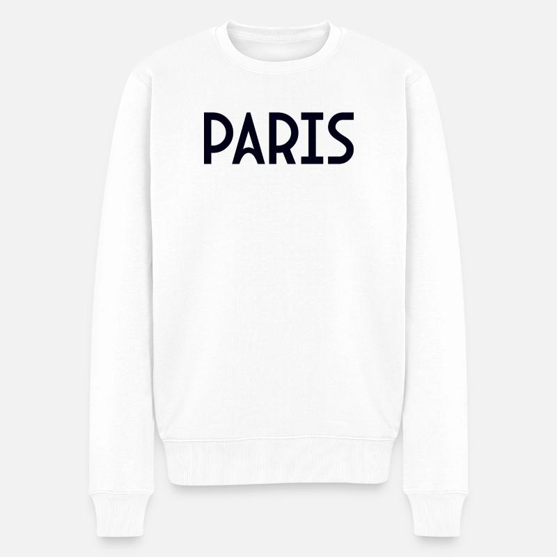 Paris - Pull Premium bio Homme - blanc