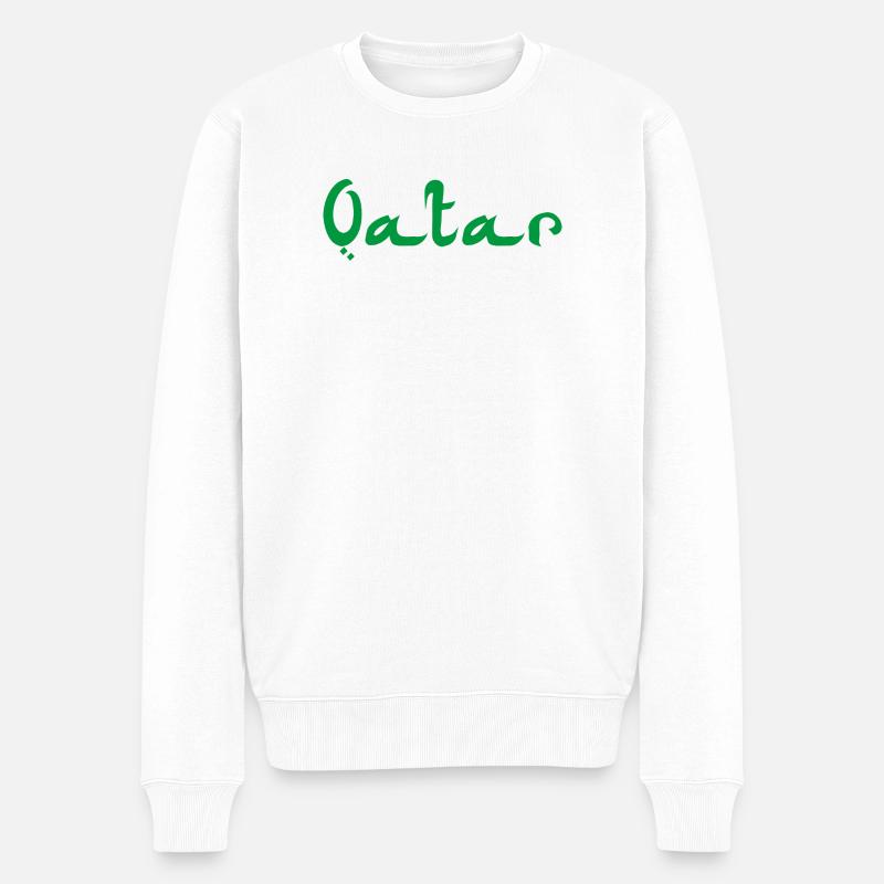 Qatar Qatar - Pull Premium bio Homme - blanc