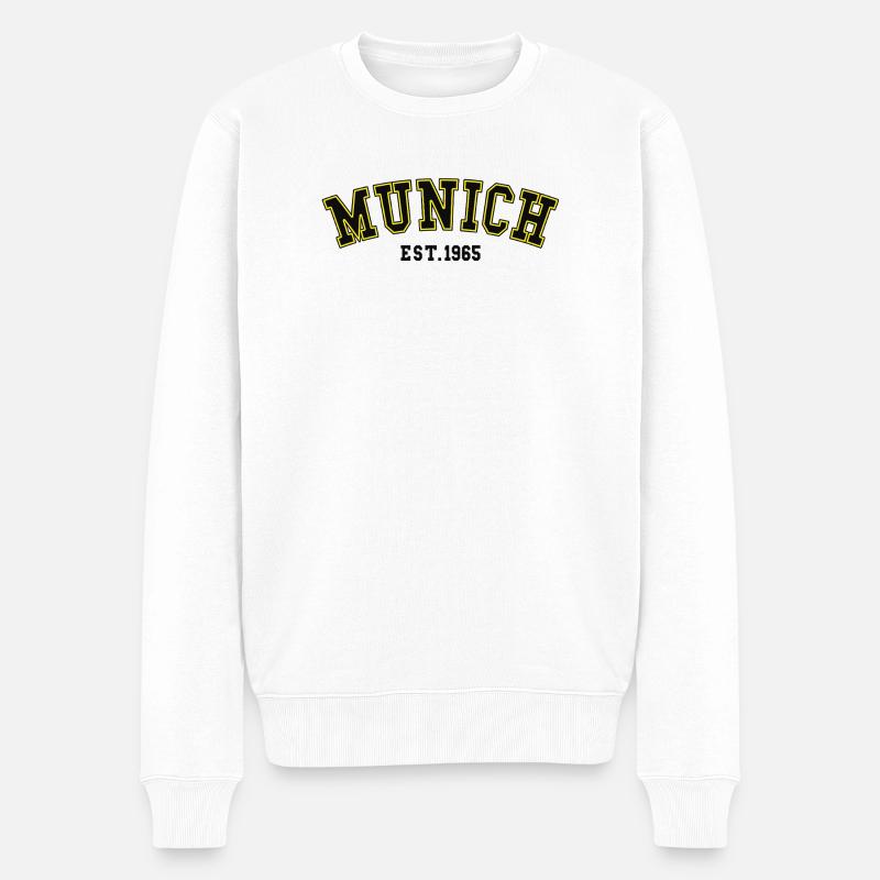Munich_Est_1965 - Männer Premium Bio Pullover - Weiß