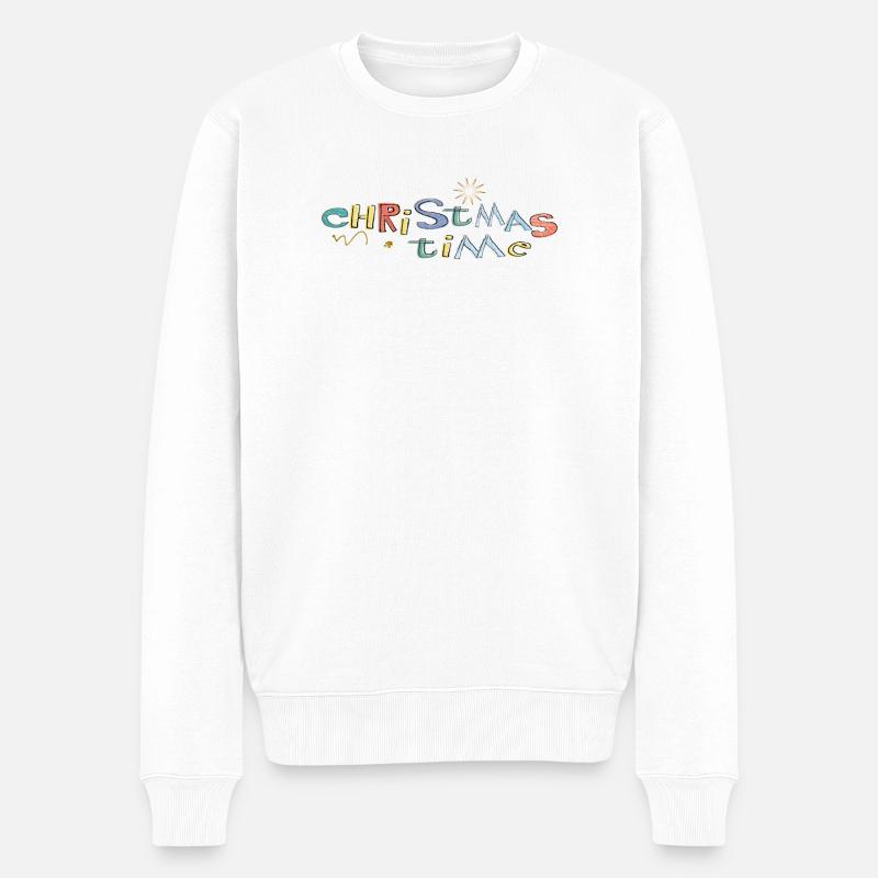 Période de Noël - Pull Premium bio Homme - blanc