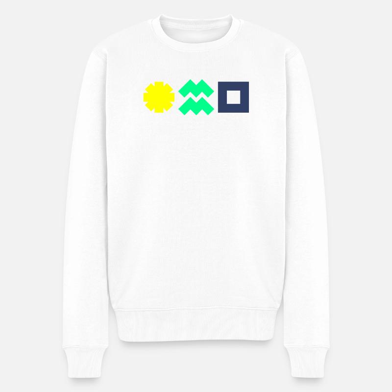 Solarstrom macht unabhängig & schützt das Klima! - Männer Premium Bio Pullover - Weiß