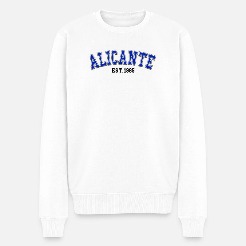 Alicante gegründet 1985 - Männer Premium Bio Pullover - Weiß