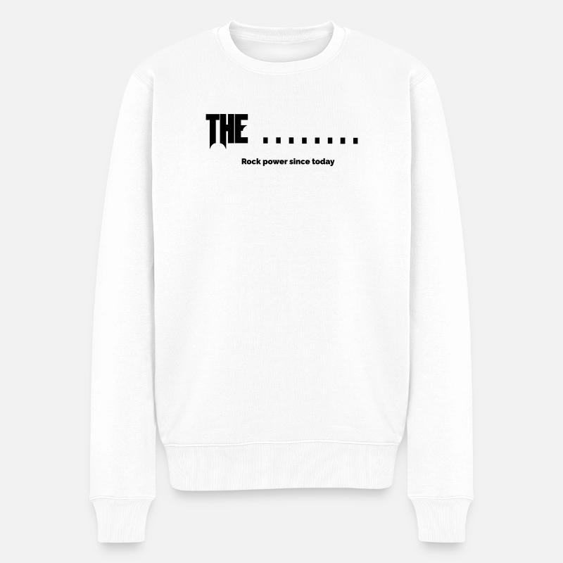 New Band - Männer Premium Bio Pullover - Weiß