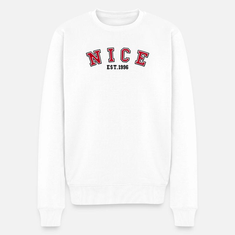 Fondation de Nice en 1996 - Pull Premium bio Homme - blanc