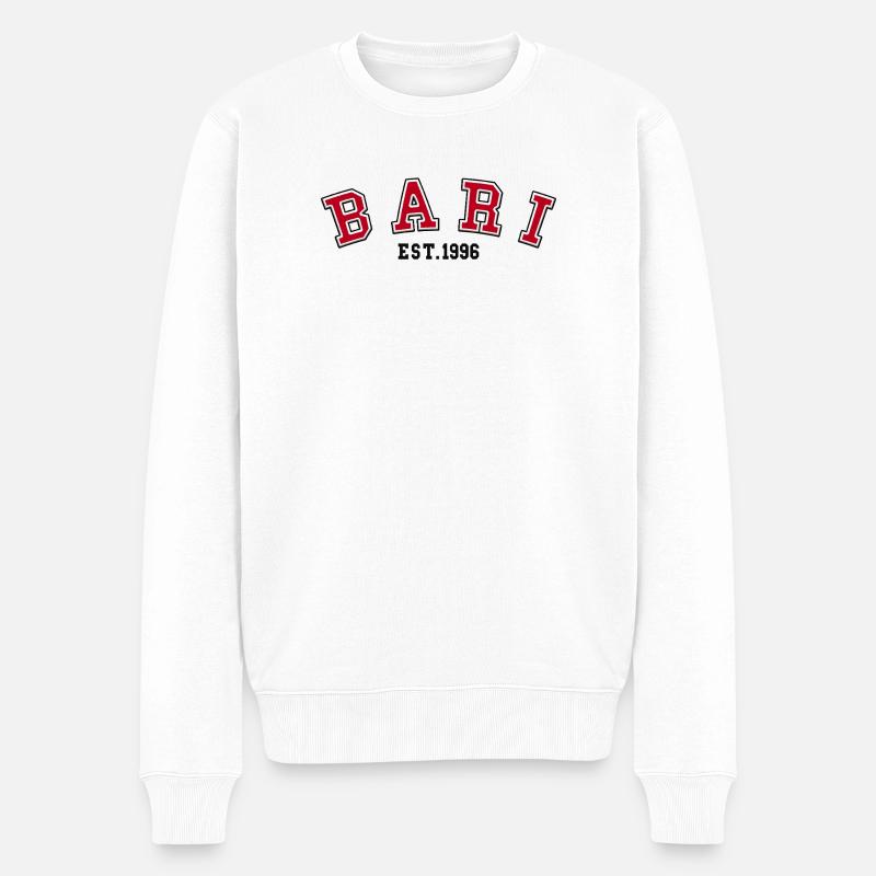 Bari Est 1996 - Männer Premium Bio Pullover - Weiß