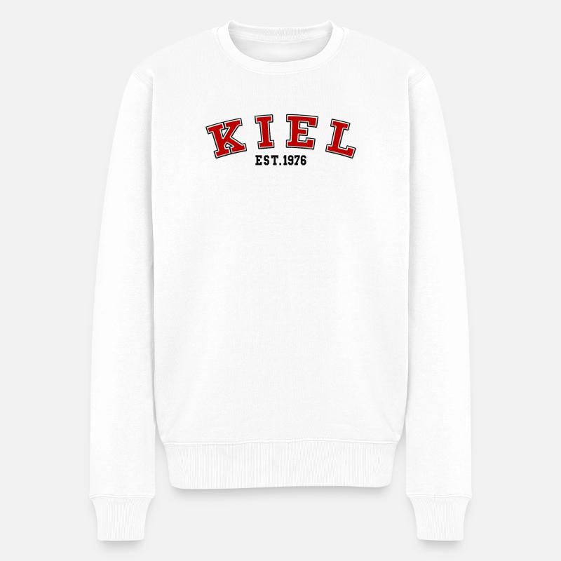 Kiel Fondée en 1976 - Pull Premium bio Homme - blanc